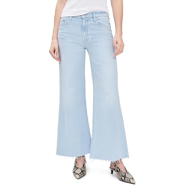 MOTHER Women's The Ditcher Zip Crop Jeans, Boogie Down, Blue